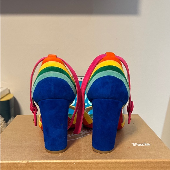 Christian Louboutin Multicolor Strappy Heels - Picture 3 of 5